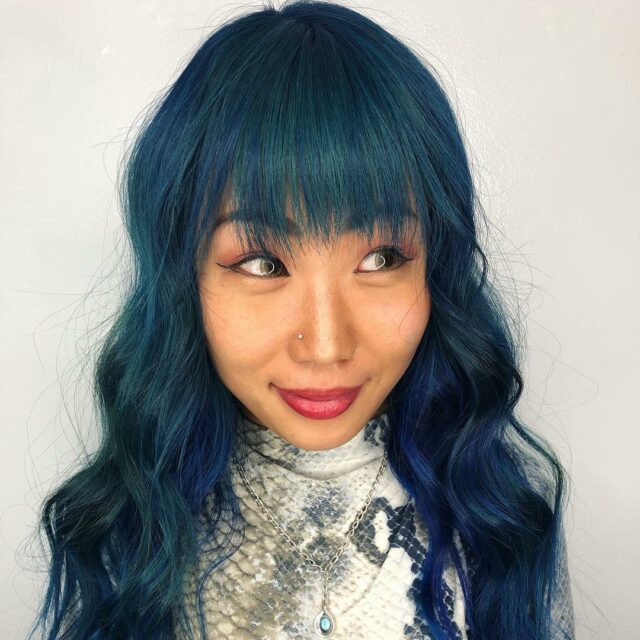 maintain blue with root touch up