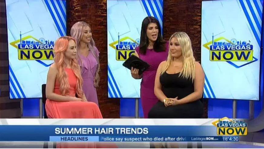 Hottie Hair on Channel 8 News for 2017 Summer Hair Trends
