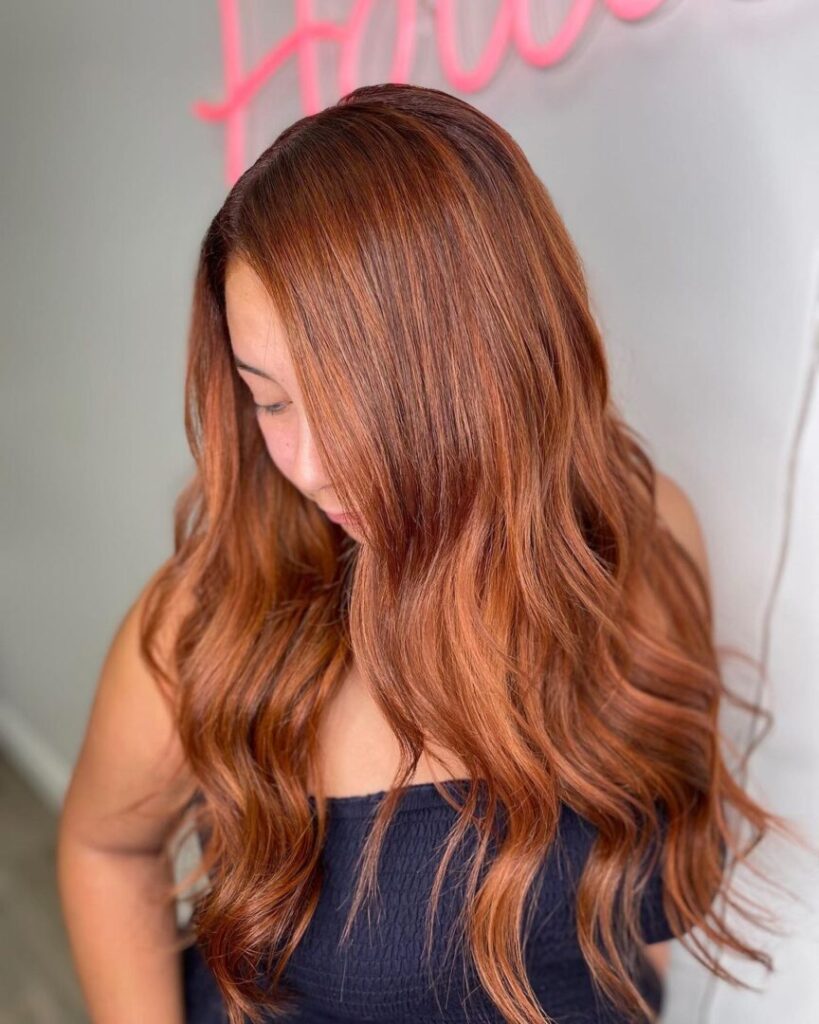 Ginger Russian Hair Extensions Installed On Women 1