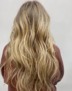 Achieve That Fresh and Fabulous Look with Shannon's Light Blonde Balayage Refresh at Hottie Hair Salon!