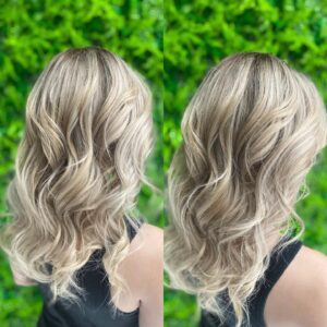 Take a Peek at This Stunning Balayage Hair Makeover on Las Vegas Women With Baby Doll Blonde Highlights