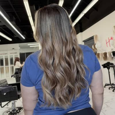 Stunning Blonde Balayage with Extensions