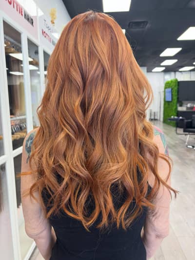 Dimensional Copper Hair Color Transformation